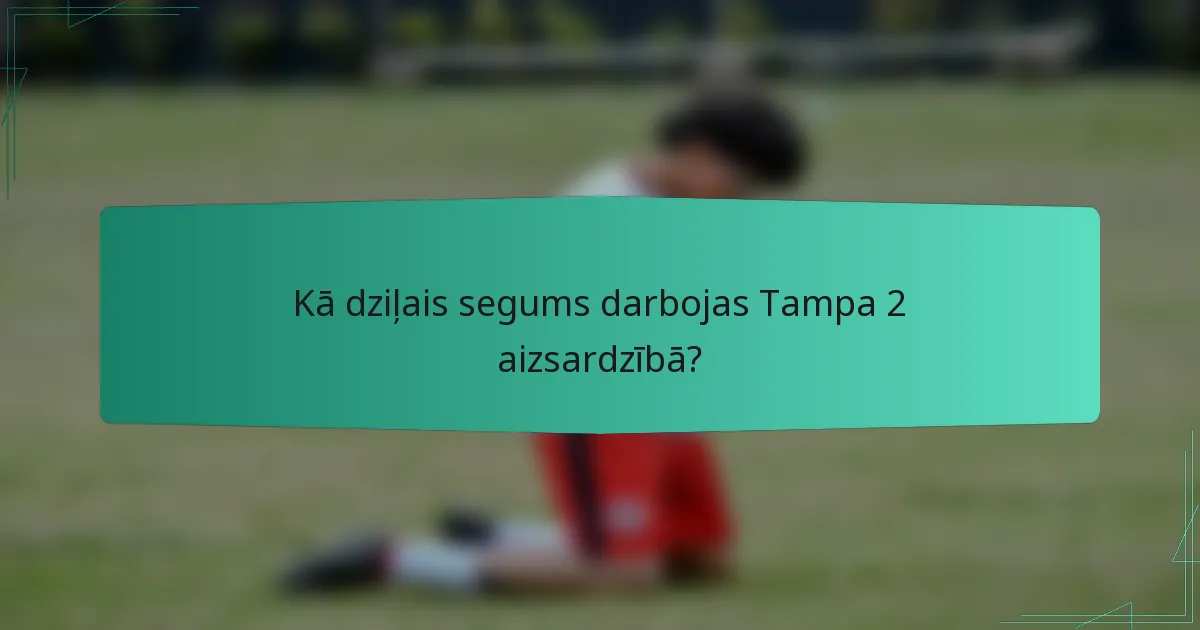 Kā dziļais segums darbojas Tampa 2 aizsardzībā?